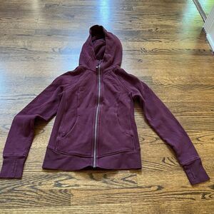 Lululemon Women's Purple Full Zip Thumb Hole Scuba Hooded Jacket Size 4